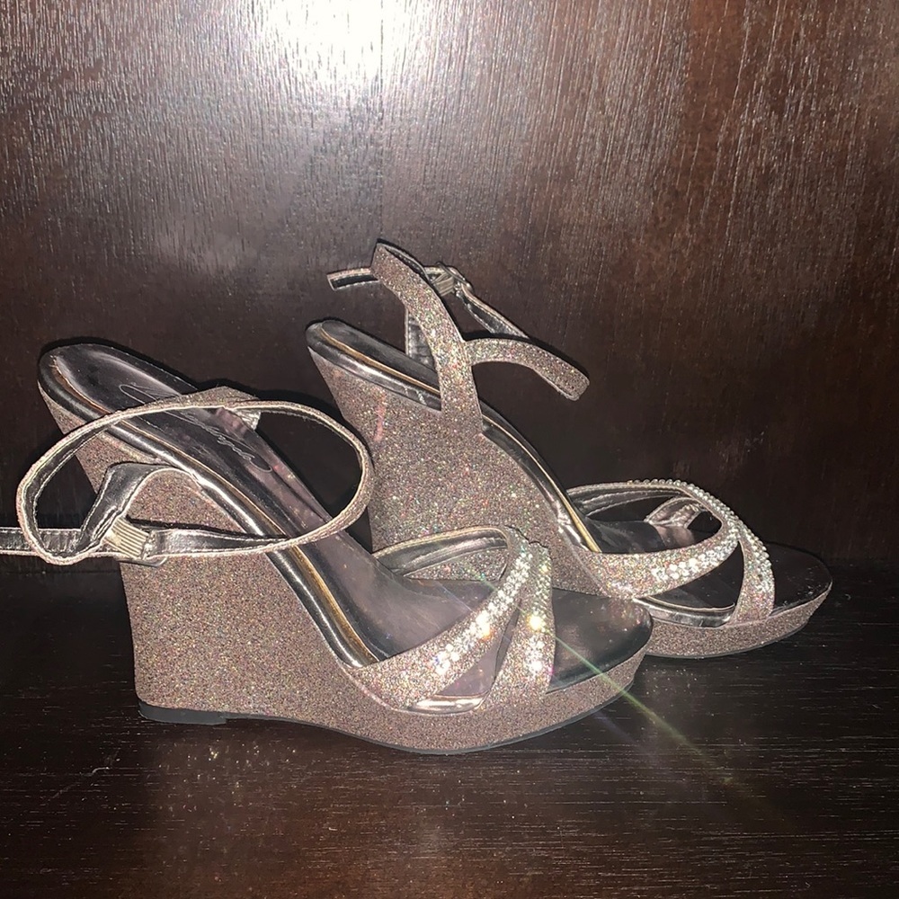 Michaelangelo heel sandal rhinestones